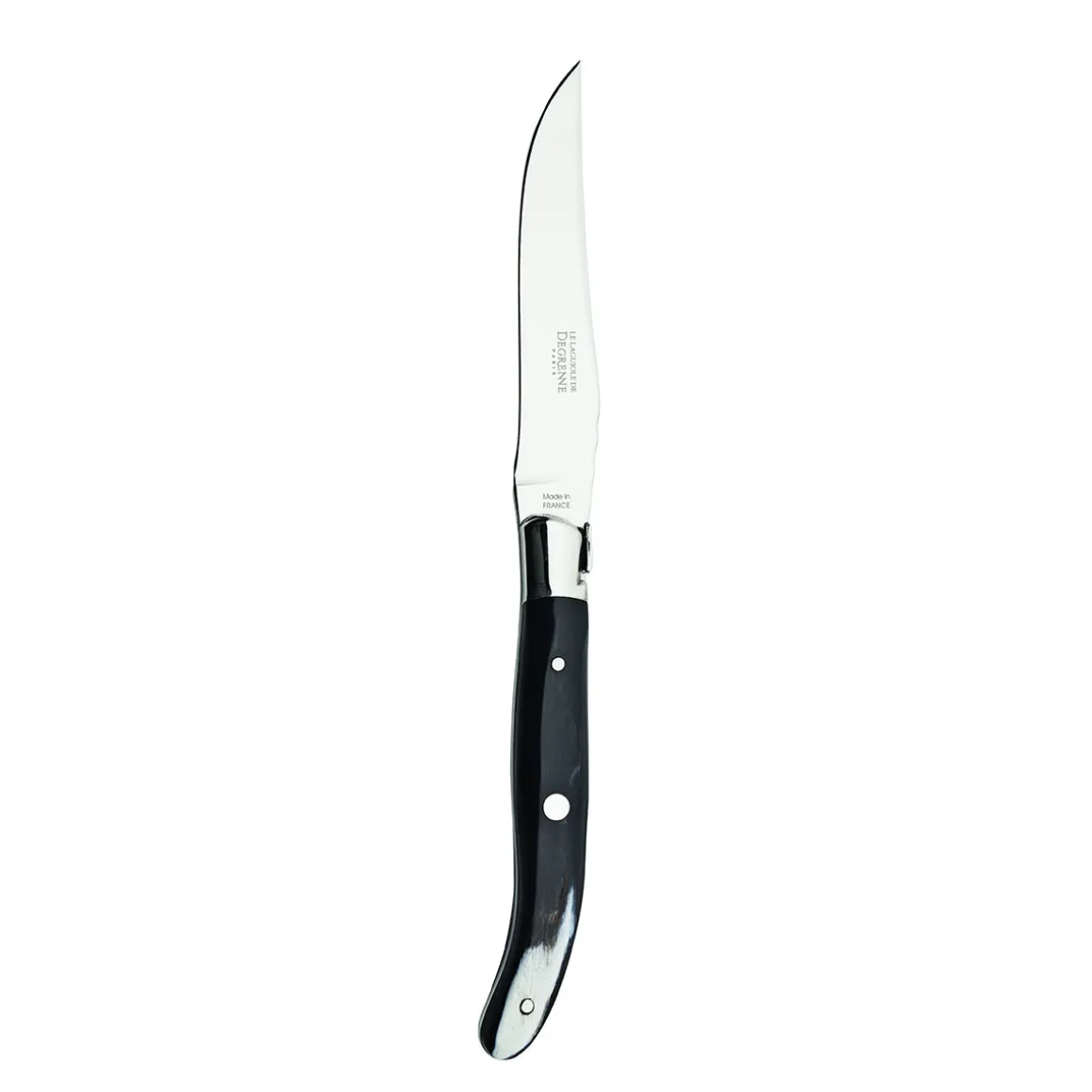 LAGUIOLE TABLE Couteau à steak corne noire
