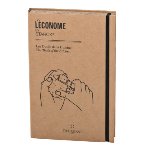 L'ECONOME STARCK Pack 4 pièces Économe/Couteau bec oiseau/Couteau office/Flexiconome