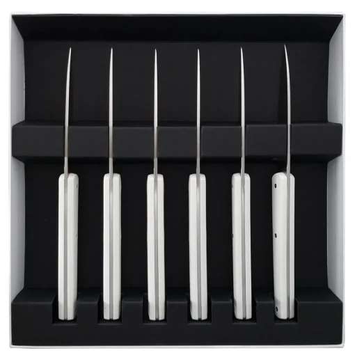 MIRAGE MIROIR BLANC Coffret 6 couteaux à steak