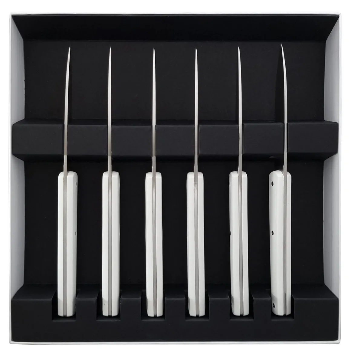 MIRAGE MIROIR BLANC Coffret 6 couteaux à steak