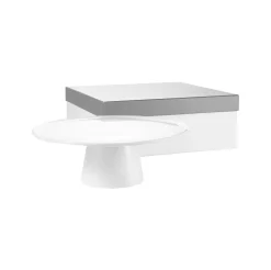 MODULO BLANC Coffret présentoir à gâteaux 25 cm