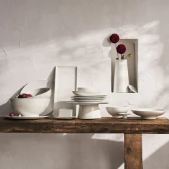 MODULO BLANC Plat à cake 40 x 16 cm