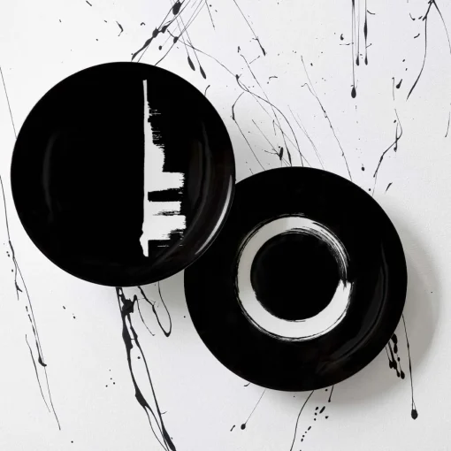 MODULO NOIR ARTY CREATION Assiette 29 cm