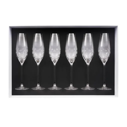 NEWPORT TWIST Coffret 6 flûtes à champagne 21 cl