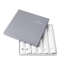 NUANCES COTON & LIN BLANC Coffret 6 serviettes rectangulaires 50x40 cm