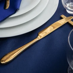 NUANCES COTON & LIN BLEU NUIT Nappe carrée 180 x 180 cm