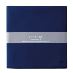 NUANCES COTON & LIN BLEU ROY Nappe carrée 180 x 180 cm