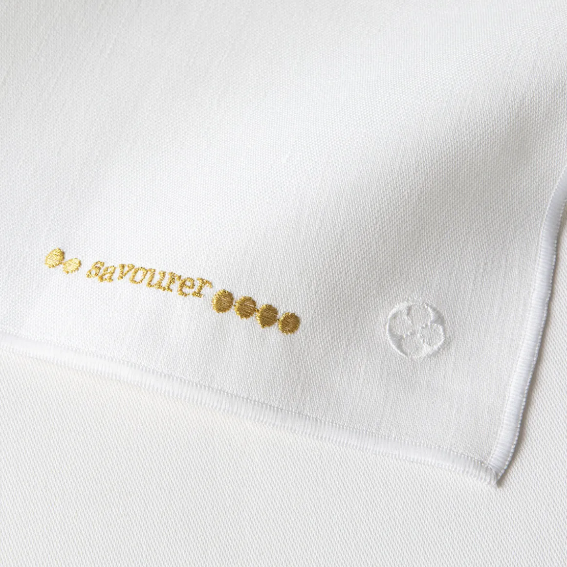 NUANCES COTON & LIN OR Lot de 4 serviettes 50 x 40 cm