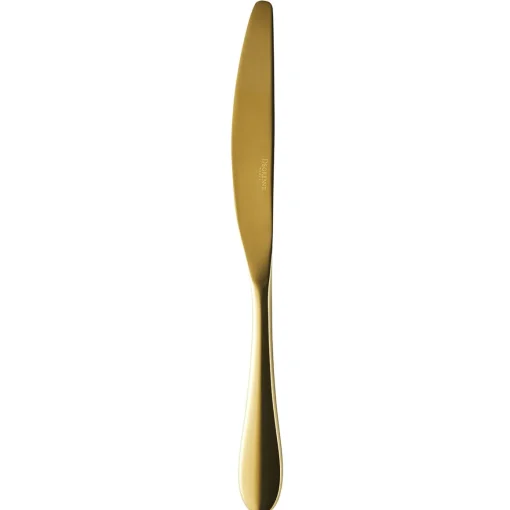 ONDE GOLD Couteau de table monobloc lame scie ronde