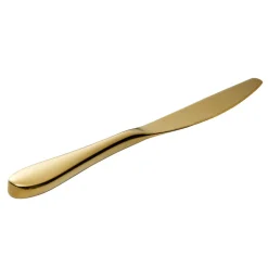 ONDE GOLD Couteau de table monobloc lame scie ronde