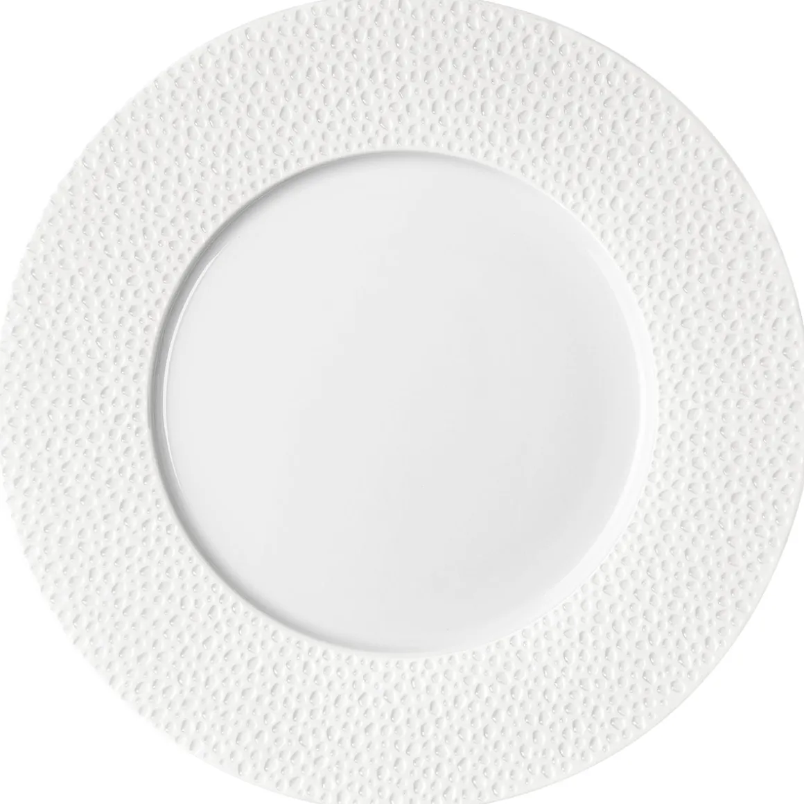 PERLES DE ROSEE BLANCHES Assiette de présentation 32 cm