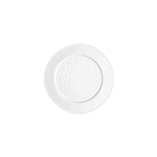 PERLES DE ROSEE BLANCHES Assiette à pain 14 cm