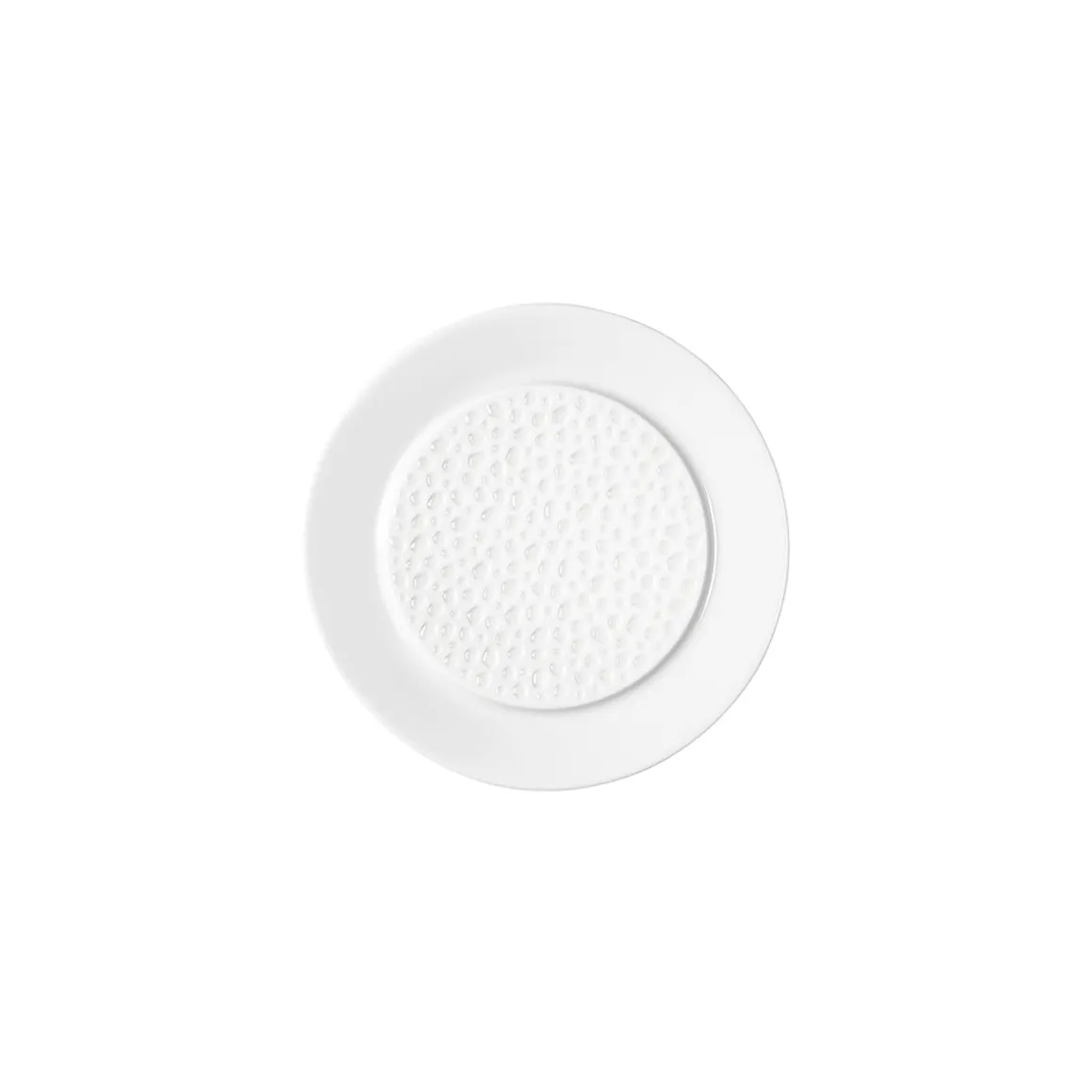 PERLES DE ROSEE BLANCHES Assiette à pain 14 cm