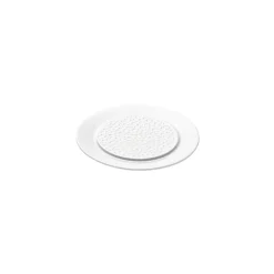 PERLES DE ROSEE BLANCHES Assiette à pain 14 cm