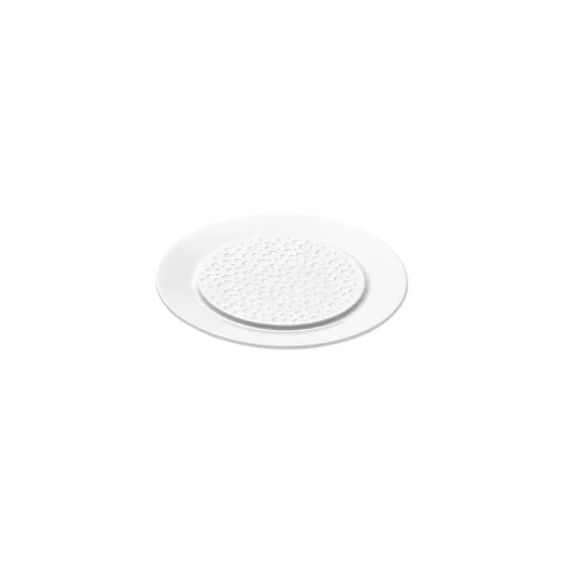 PERLES DE ROSEE BLANCHES Assiette à pain 14 cm