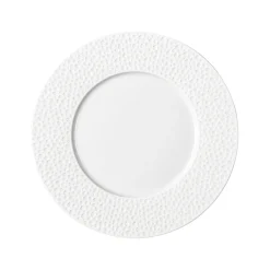 PERLES DE ROSEE BLANCHES Assiette à dessert 24 cm