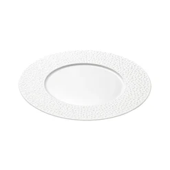 PERLES DE ROSEE BLANCHES Assiette à dessert 24 cm