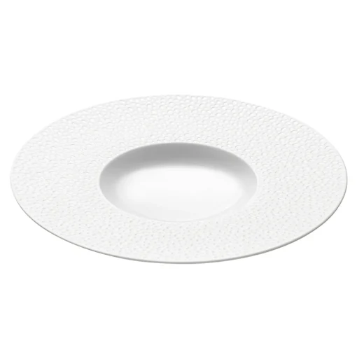 PERLES DE ROSEE BLANCHES Assiette gourmet grand bassin 30 cm