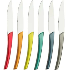 QUARTZ MIROIR MULTICOLORE Coffret 6 couteaux à steak