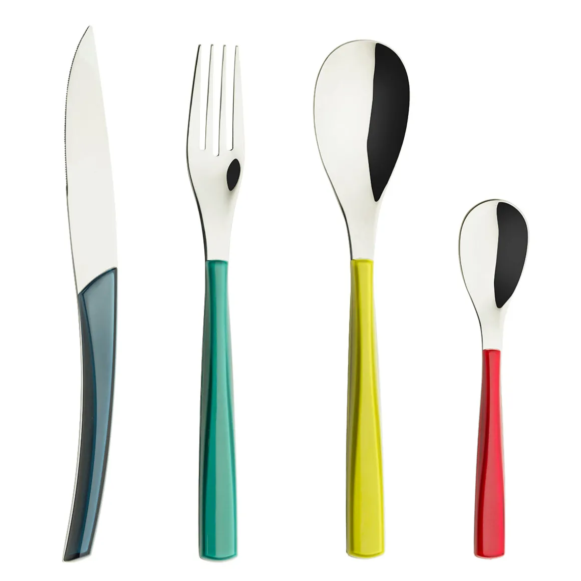 QUARTZ MIROIR MULTICOLORE Coffret 24 couverts