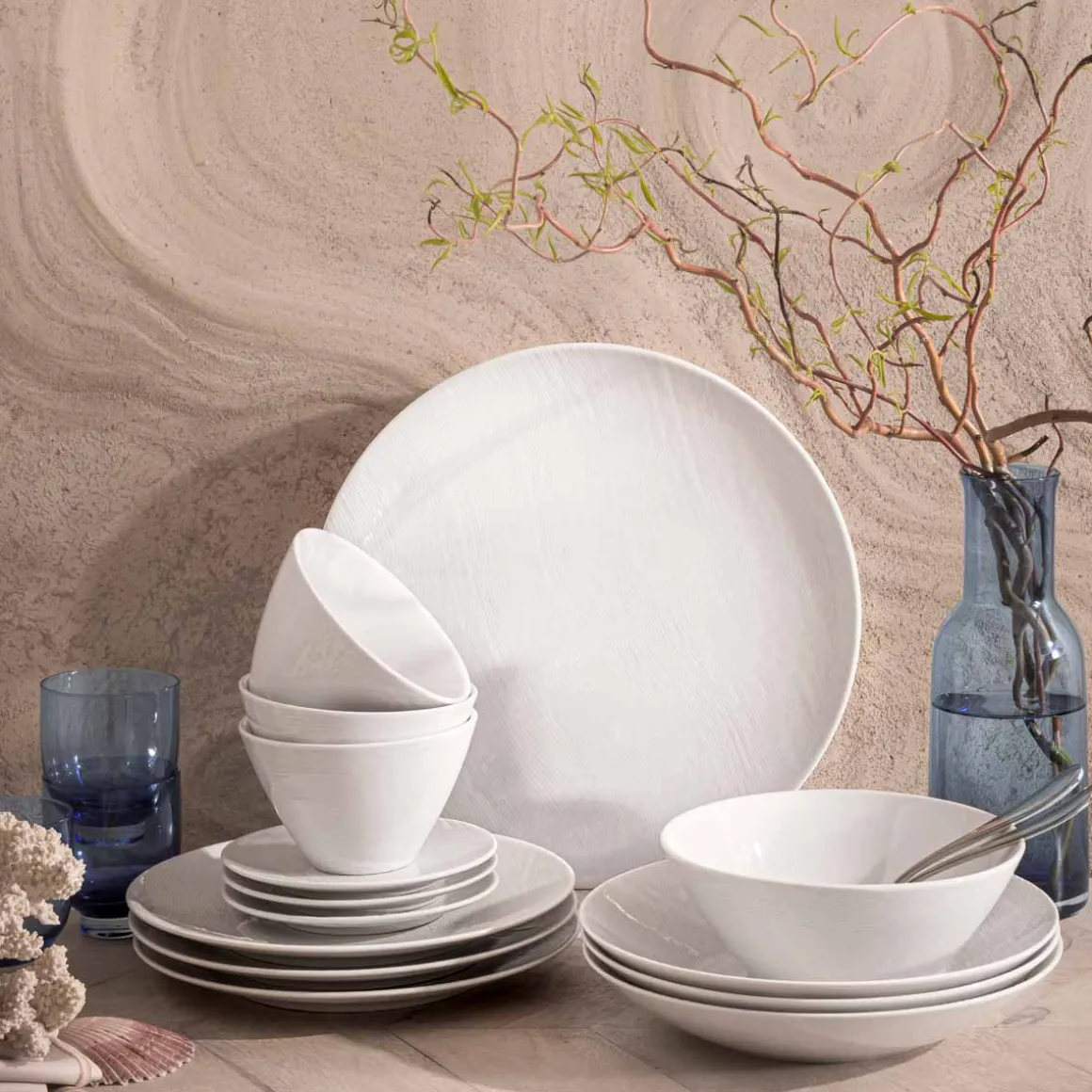 RIVAGE BLANC Assiette de présentation 32cm