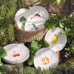 SAISONS Coffret 4 assiettes 19 cm fruits