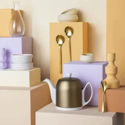 SALAM MINERALE Théière 6 tasses cloche bronze
