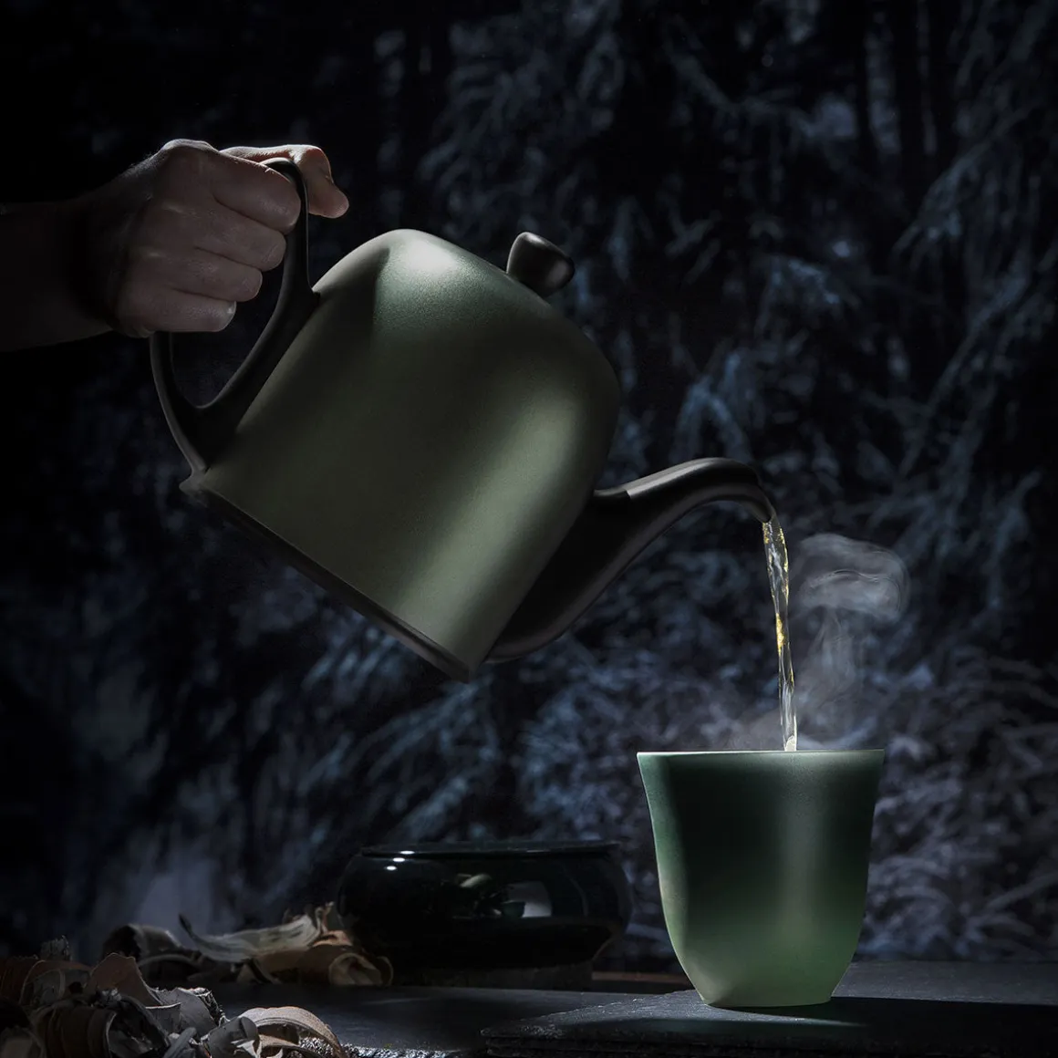 SALAM MINERALE Théière 4 tasses cloche emeraude