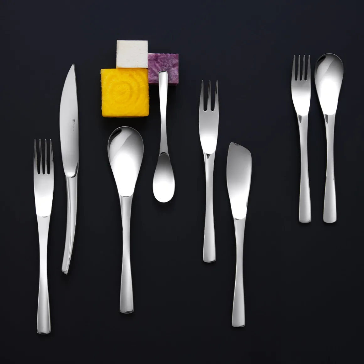 XY MIROIR Fourchette de mise en bouche